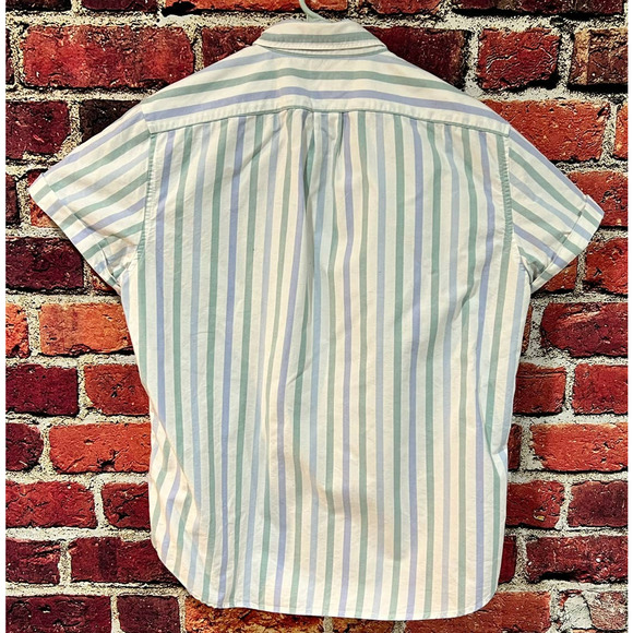 J Crew Pima Cotton Striped Button Down Shirt Classic Fit Size Large - Picture 2 of 3